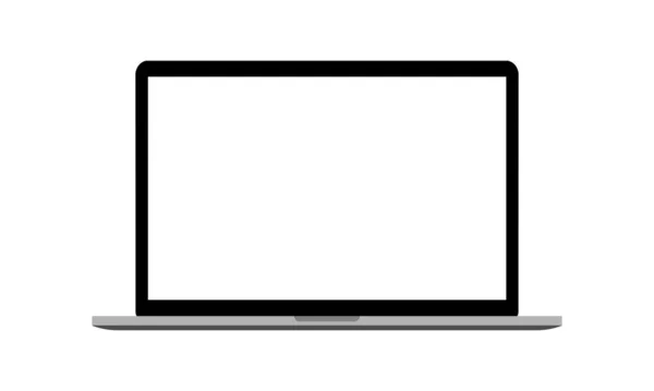 Vector Laptop Isolado Sobre Fundo Branco Vector Eps —  Vetores de Stock