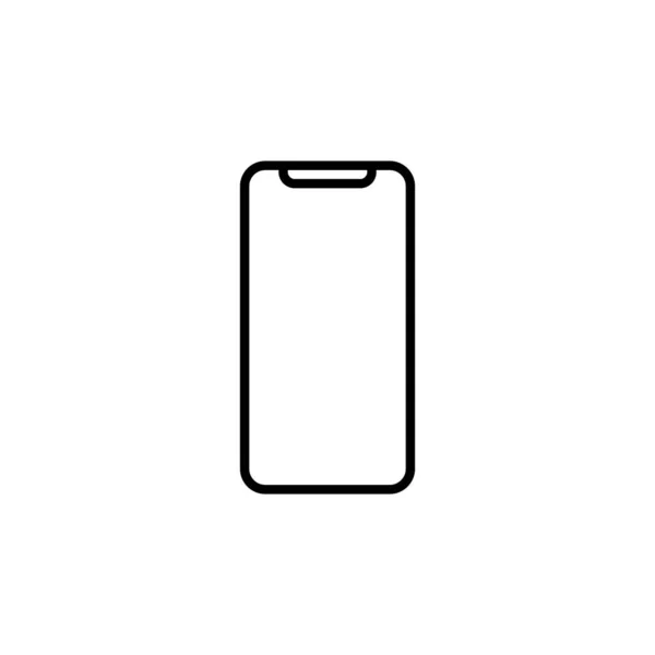 Смартфон Векторна Піктограма Телефон Лінійної Піктограми Ізольовані Вектор Eps10 — стоковий вектор