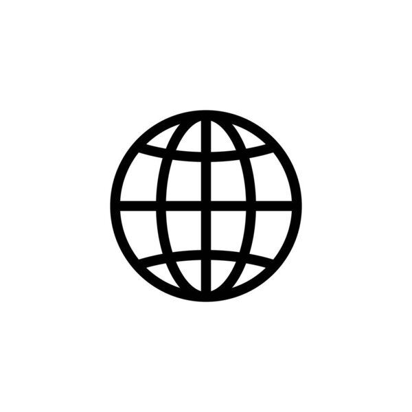 Web www векторная иконка. Изолированный символ интернера Vector EPS10