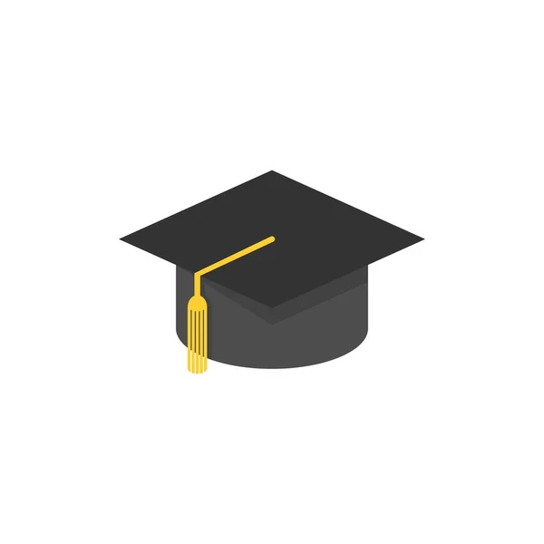 Graduation Hat Vector Icon Graduation College University Vector Eps10 — Stock Vector