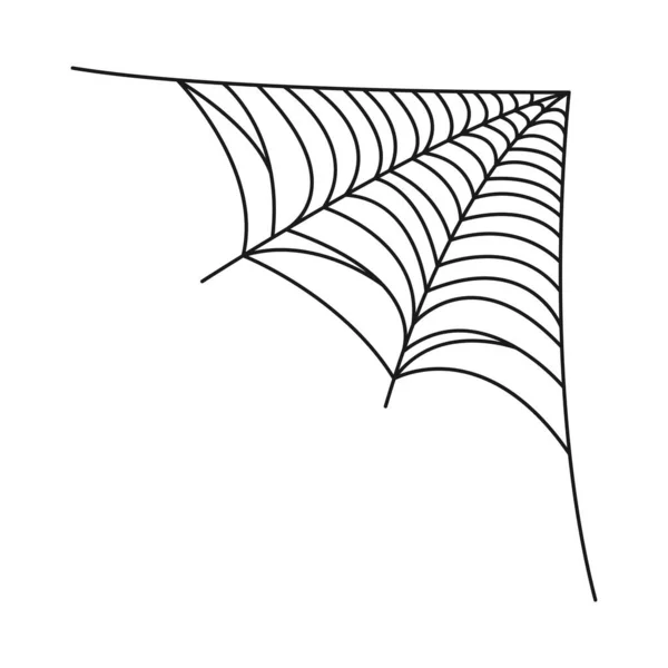 Hängender Spinnennetzvektor Isoliert Auf Weißem Hintergrund Spinnennetzvektor Eps10 — Stockvektor