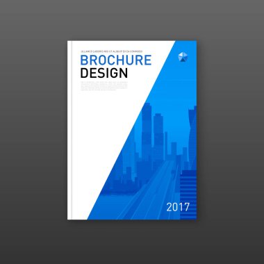 Kurumsal broşür kapak tasarım düzeni.