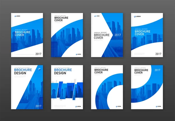 Brochure cover design set voor het bedrijfsleven — Stockvector