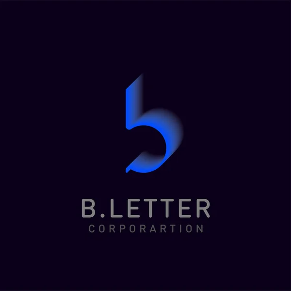 Modelo de design de logotipo vetorial carta B para identidade corporativa — Vetor de Stock