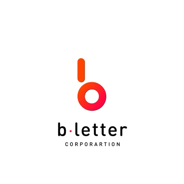 Modelo de design de logotipo vetorial carta B para identidade corporativa — Vetor de Stock