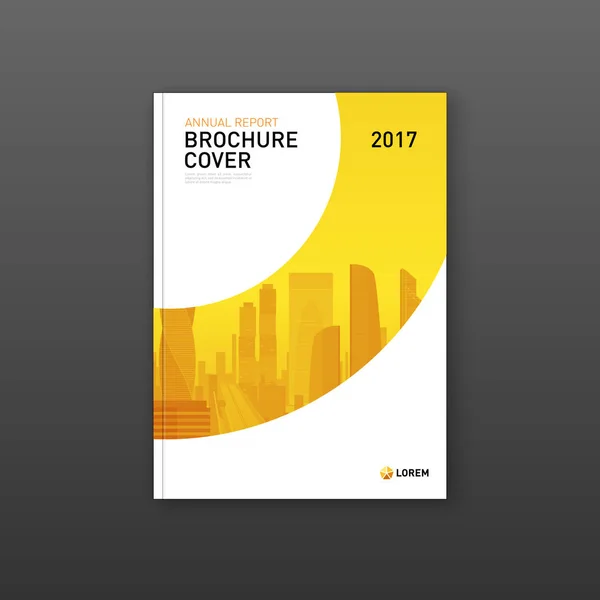 Firmenbroschüre cover design layout. — Stockvektor