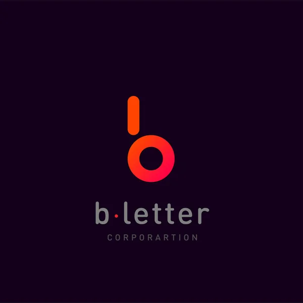 Modelo de design de logotipo vetorial carta B para identidade corporativa — Vetor de Stock