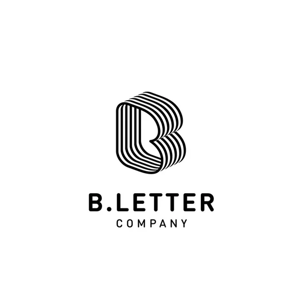 Modelo de design de logotipo vetorial carta B para identidade corporativa — Vetor de Stock