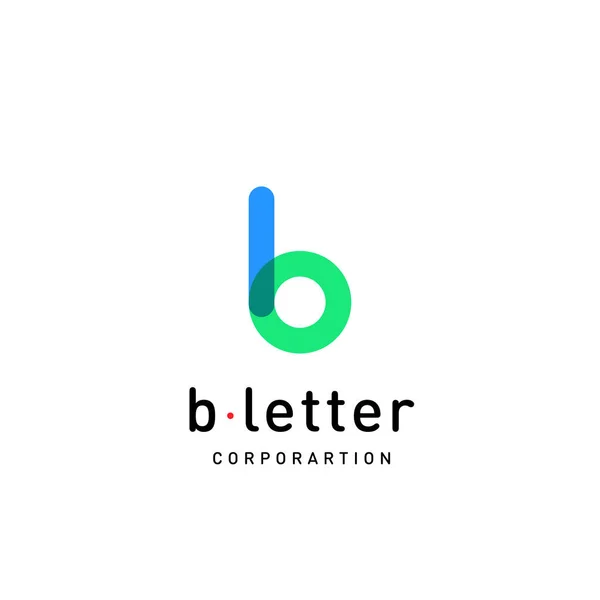 Modelo de design de logotipo vetorial carta B para identidade corporativa —  Vetores de Stock