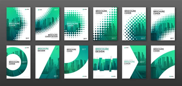 Brochure copertina layout di design per le imprese e le costruzioni . — Vettoriale Stock
