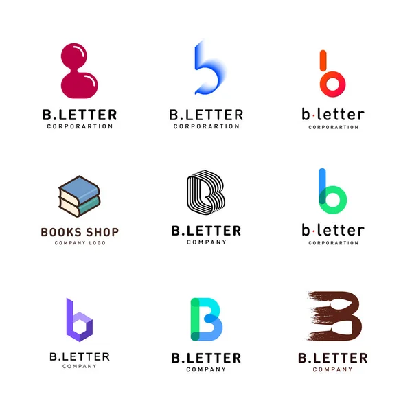 Modelo de design de logotipo vetorial carta B para identidade corporativa — Vetor de Stock