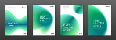 Yıllık rapor kapak tasarım şablonları iş için ayarla