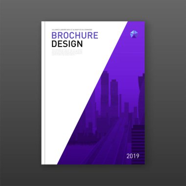 Emlak raporu broşür kapak tasarım düzeni