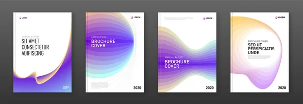 Brochure couvercle modèles de conception ensemble — Image vectorielle