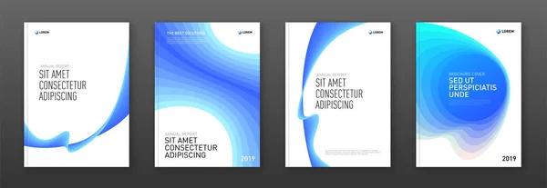 Brochure d'entreprise couvrir les modèles de conception fixés pour les entreprises et la construction — Image vectorielle