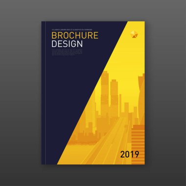 Emlak raporu broşür kapak tasarım düzeni