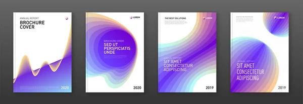 Rapport annuel couvrir les modèles de conception ensemble — Image vectorielle