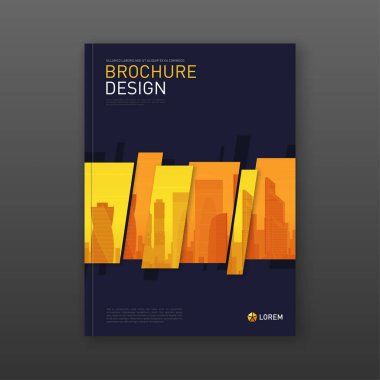 Emlak raporu broşür kapak tasarım düzeni