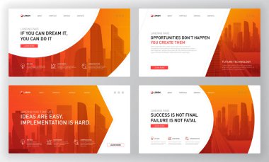 Açılış sayfaları şablonları iş için ayarla