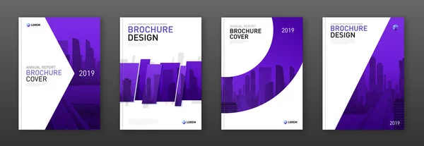 Brochure couverture conception mise en page pour les entreprises — Image vectorielle