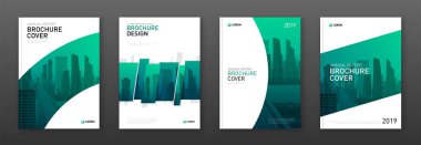 İş için broşür kapağı tasarım düzeni