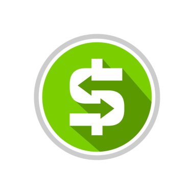 Para transferi amblemi vektör simge grafik Logo tasarımı