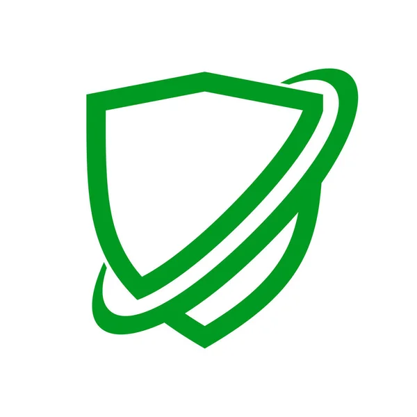 Modelo Gráfico Projeto Logotipo Símbolo Vetor Protetor Proteção Rede — Vetor de Stock
