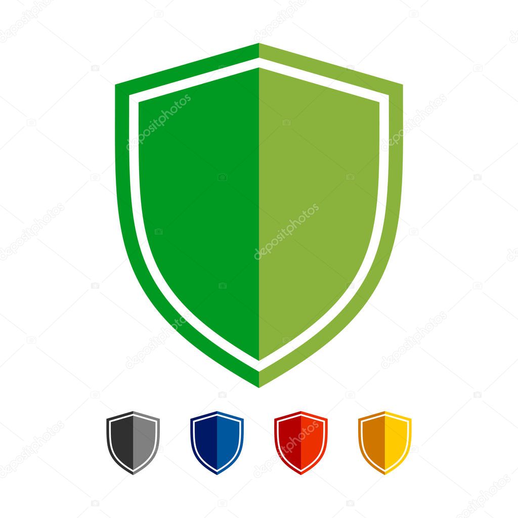 Shield Basic Shape Vector Symbol Graphic Logo Design Template