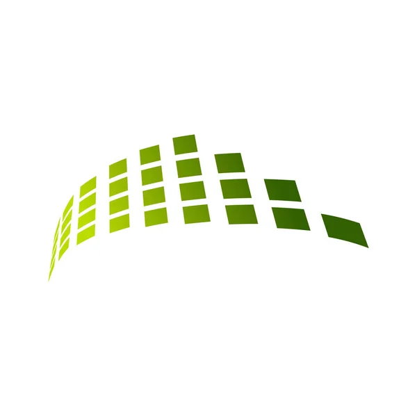 Blocos Rede Transmissão Vector Símbolo Gráfico Logo Design — Vetor de Stock
