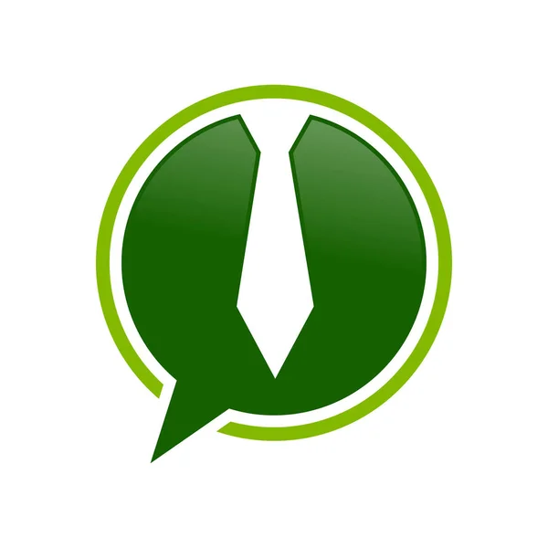 Modèle Conception Graphique Logo Symbole Vectoriel Vert Chat Bulle Discours — Image vectorielle