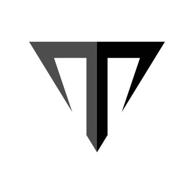 T harfinin Toros vektör simge grafik Logo tasarım şablonu