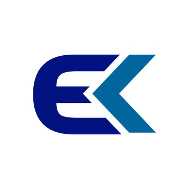 Ek adının baş harfleri Techno tarzı Lettermark sembolü Logo tasarımı