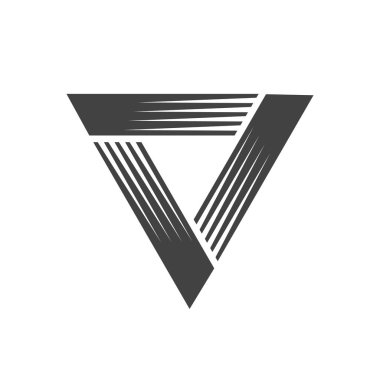 Üçgen klasik hız patlama sembol grafik tasarım