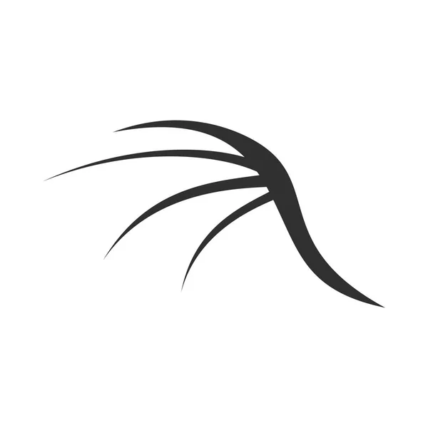 Šablona Návrhu Grafické Logo Vektorové Abstraktní Dragon Wing Tvar Symbolu — Stockový vektor