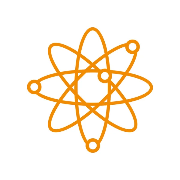 Modèle Conception Graphique Logo Symbole Vectoriel Contour Orbite Science Atome — Image vectorielle