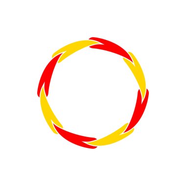 Pençe zincirleme daire vektör simge grafik Logo tasarım şablonu swoosh