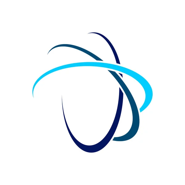 Galaxis Hálózati Kommunikáció Cross Swoosh Vektor Szimbólum Grafikai Logo Tervezés — Stock Vector