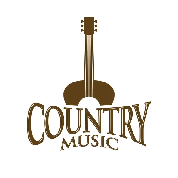 Symbole Vectoriel Signe Musique Country Design Graphique Logo — Image vectorielle