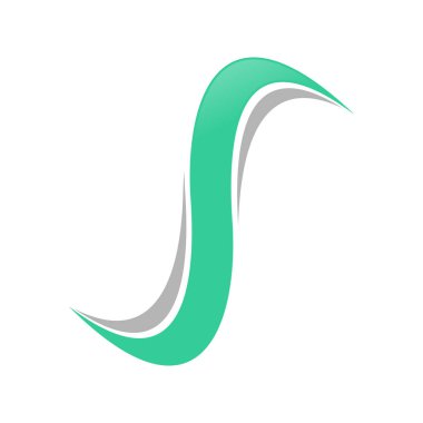 Siklon S harfi ilk simge vektör grafik Logo tasarım şablonu