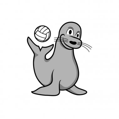 Happy Seal Oyun Topu İllüstrasyon Tasarımı