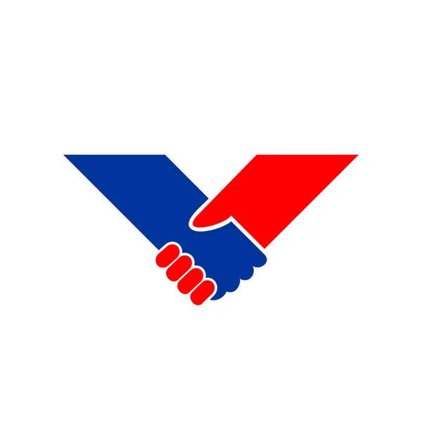 Дизайн символа "Держа руку V" — стоковый вектор