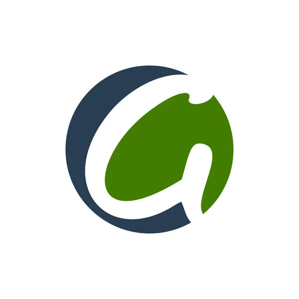 Conception initiale du symbole de forme circulaire G Lettermark — Image vectorielle