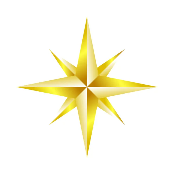 Дизайн символа "Золотая звезда" — стоковый вектор