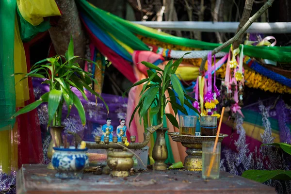 Altaret Koh Kret Menam Floden Bangkok Religion Symboler För Sydostasien — Stockfoto