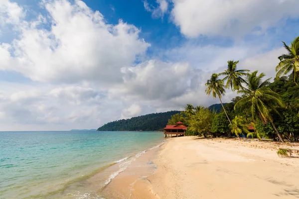 Malezya Tropikal Tioman Adasında Manzara Havada Batang Beach Güney Doğu — Stok fotoğraf