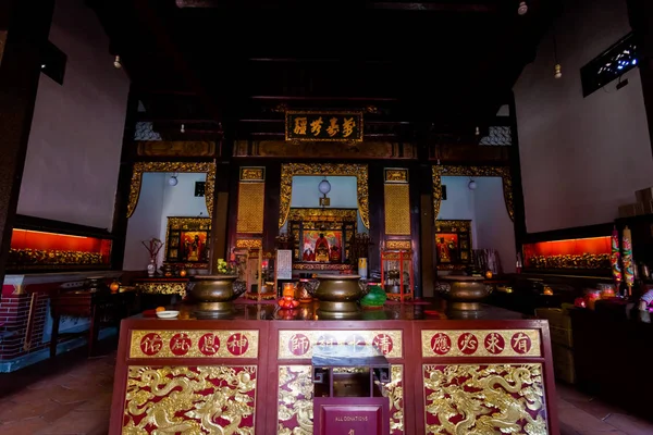 Malezya Penang Adası Yılan Tapınağı Sakral Budizm Mimarisi — Stok fotoğraf