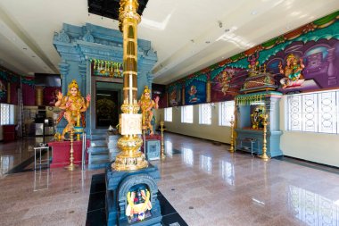 Şelale tepenin Arulmigu Balathandayuthapani Tapınağı Malezya Penang Adası. Sacre Hinduizm mimarisi.