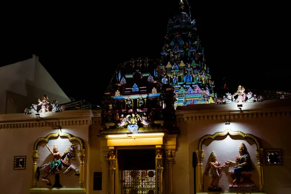 Malezya Penang Adası Arulmigu Sri Mahamariamman Hinduizm Tapınağı Sakral Mimari — Stok fotoğraf