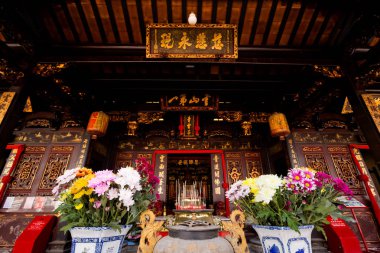 Çin Tapınağı Cheng Hoon Teng Bukiet Çin Malacca Malezya şehirde güzel mimarisi. Sakral binada güzel Güney Doğu Asya.