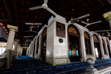 Mescidi Kampung Kling Camisi Malacca Malezya şehirde güzel mimarisi. Sakral binada güzel Güney Doğu Asya.